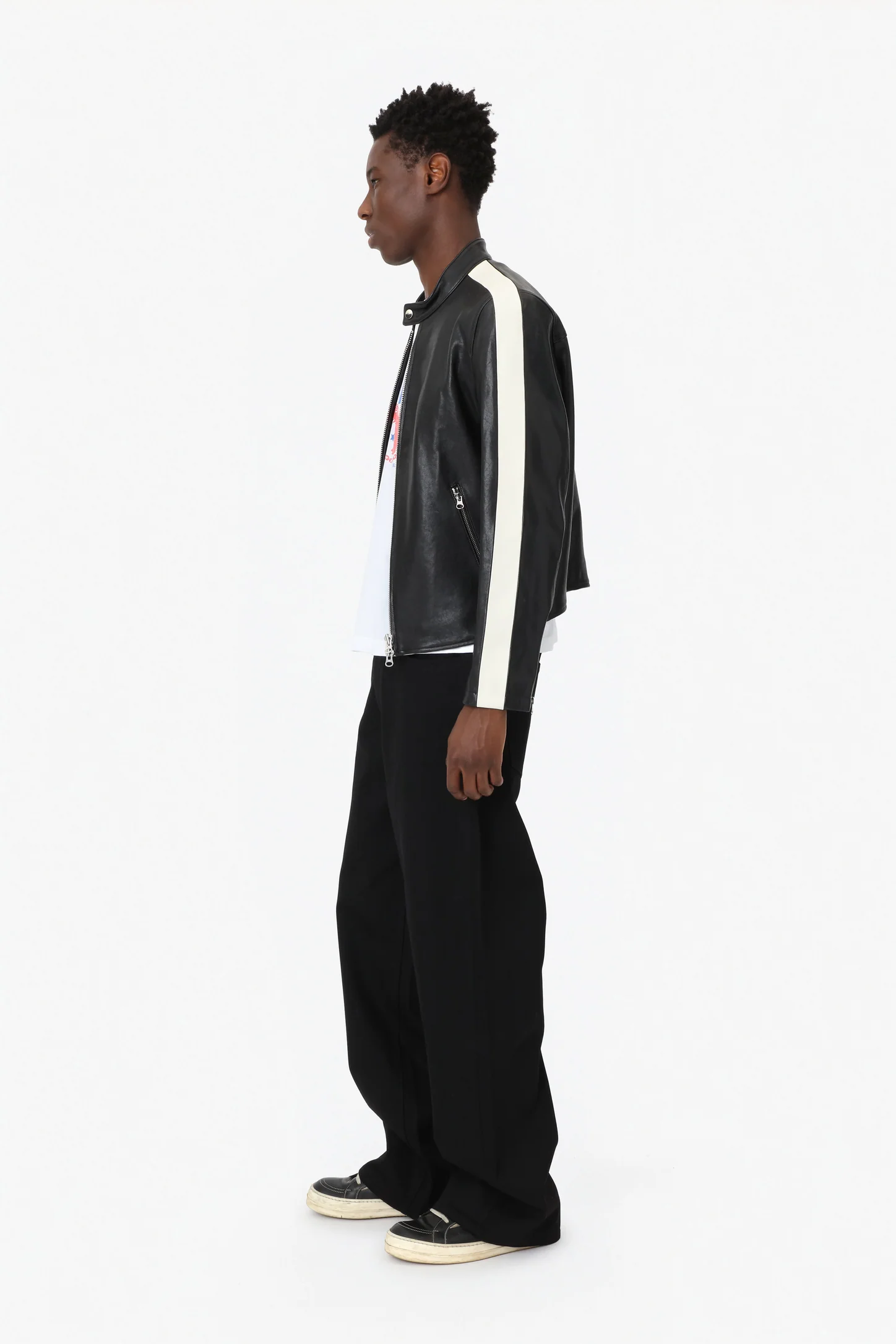 BAGGY BLACK RAW JEANS - Image 3