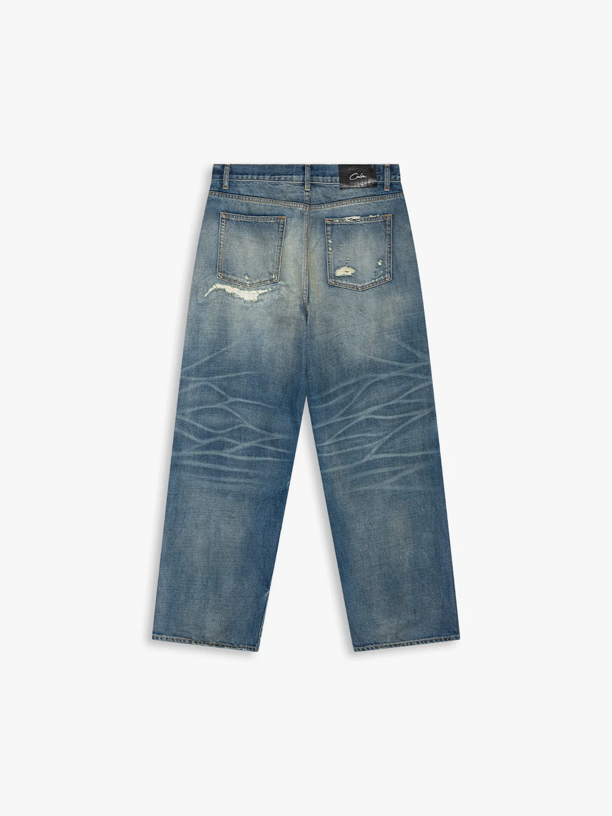 BAGGY DISTRESS REPAIR JEANS - Image 5