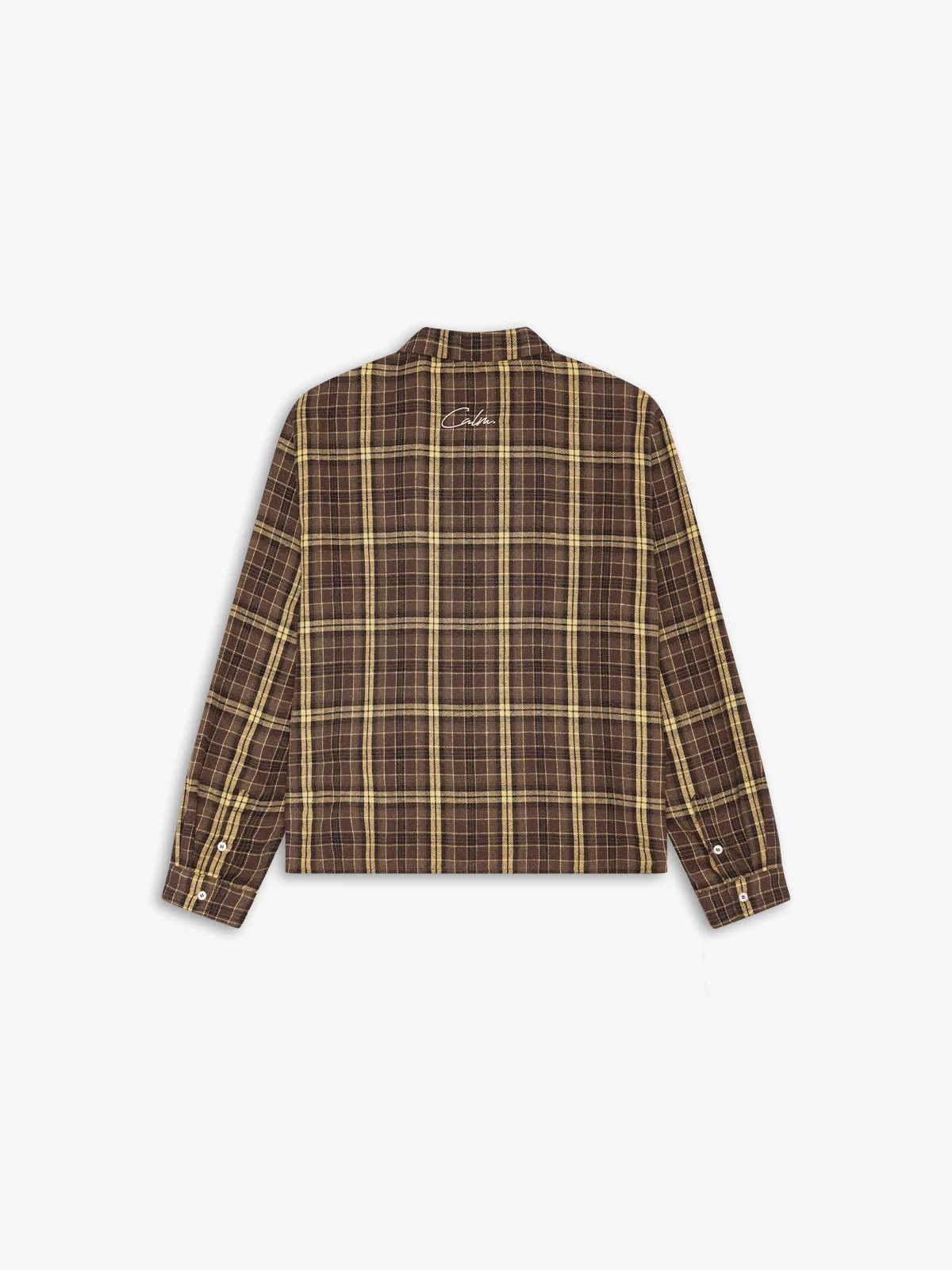FLANNEL SHIRT BROWN & YELLOW - Image 6